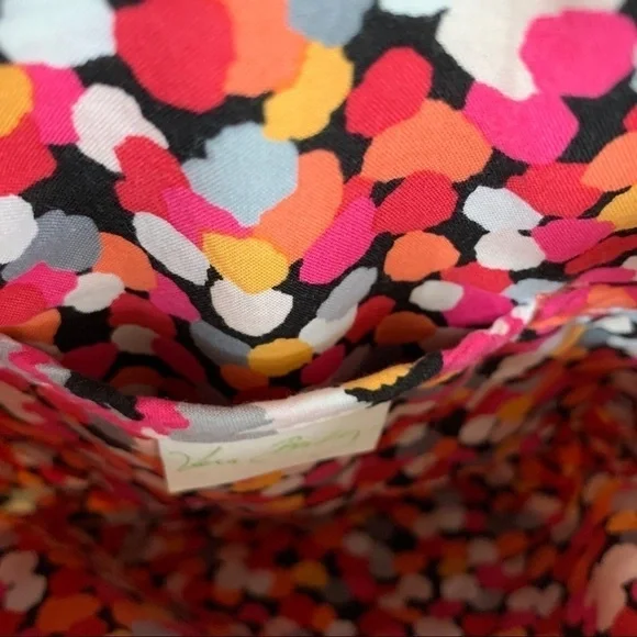 Vera Bradley Crossbody Multi-Zipper Bright Colored Purse - Picture 9 of 13